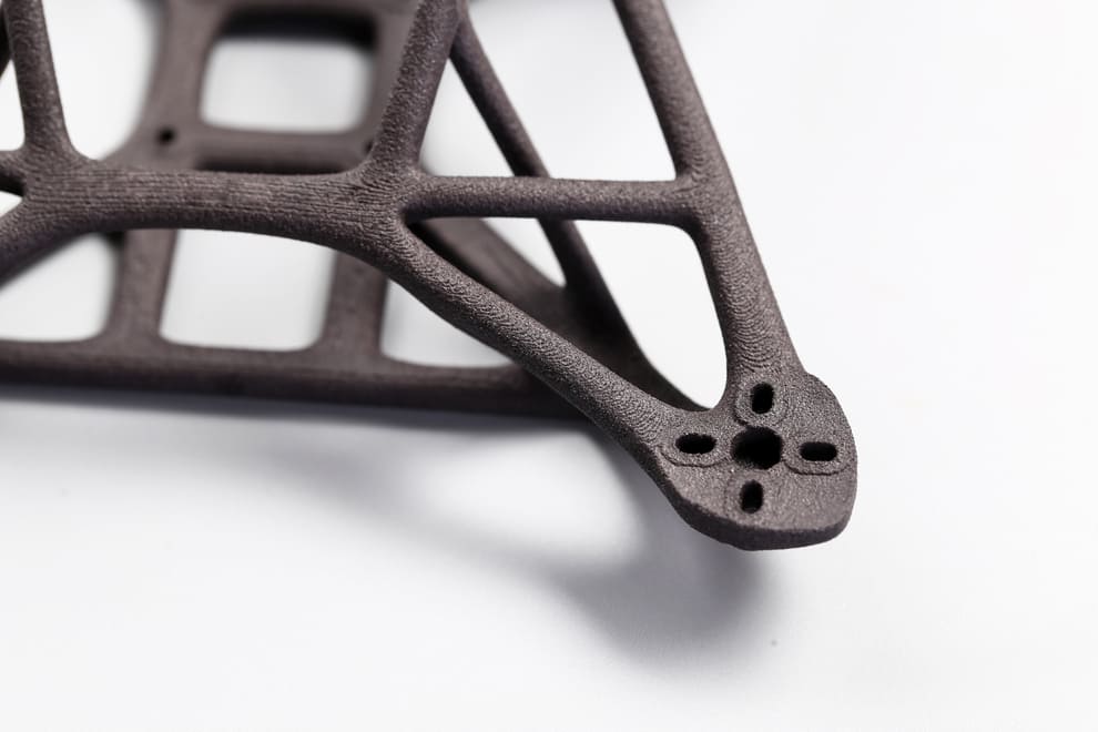 mjf 3d printed nylon with complex structures